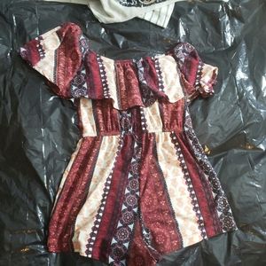 Off the shoulder Romper